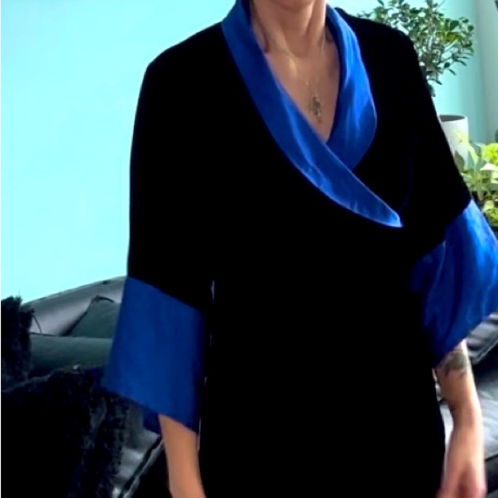 Vintage velvet kimono dress